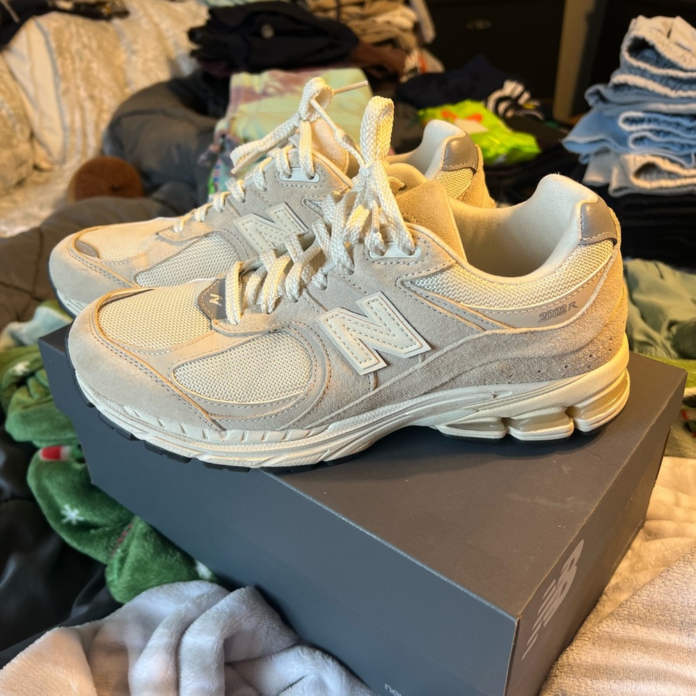 New Balance Cream Sneakers